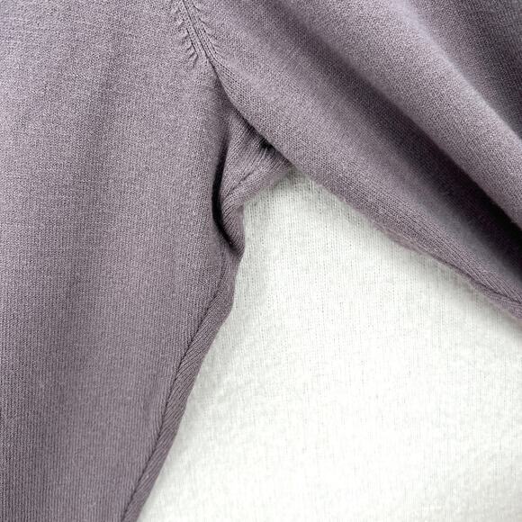 ARITZIA SUNDAY BEST Posie Pant Medium Purple Gray Pull on Stretch Knit Flare - Picture 10 of 16